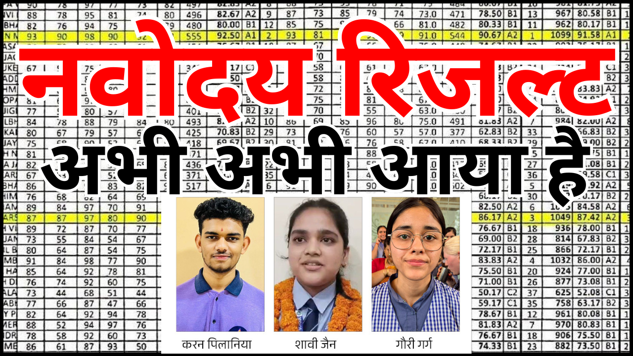 नवोदय कट ऑफ मार्क्स 2026 — इतने नंबर पर होगा चयन, अभी देखें!